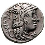 Római Köztársaság Kr.e.117 Marcus Calidius, Q Metellus és Cn Fulvius ezüst Denar fotó