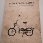 Romet M-780 Kadet segédmotoros kerékpár használati utasítása fotó