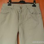 Jeans House drapp gombos vékony nadrág 34/34 fotó
