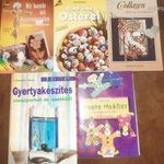 Barkács, kézműves csomag, Gyertyák, Húsvéti tojások, forgó- mobilok német nyelvű! RITKA! 5 kötet egyben fotó