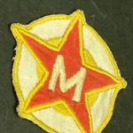 MTK sport relikvia az 1950-es évekből - Magyar olimpikon textil felvarrója " Vörös Meteor " címer fotó