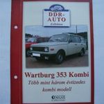 Wartburg 353 kombi ismertető kártya 1 FT-RÓL NMÁ! 3. fotó