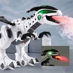 Élethű távirányítós robot dinoszaurusz füst + fény effektekkel, tűzokádó sárkány dínó fotó