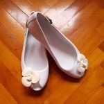 Fehér balerina topánka, cipő 39-39, 5 fotó
