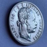 Antik ezüst pénzérme - 1 Florin Ausztria 1879 --- Osztrák ezüst Florin 1879 fotó