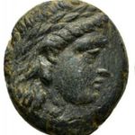 Alexandria, Troas Kr.e. 261-227 Apollo & ló, ókori görög bronz, ritka fotó