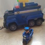 Mancs Őrjárat rendőrautó / rendőrségi crikáló Chase + kismotor, 27 cm fotó