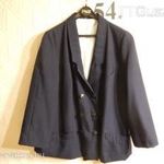 Új női blézer, zakó, kosztüm kabát 48-as kék, sötétkék színű AKCIÓ 1 Ft NMÁ (54) fotó