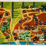 Képeslap- vendéglátás- Délbudai Vendéglátóipari Vállalat éttermek térkép (015) fotó