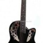 MSA Roundback elektroakusztikus gitár, fekete, mintás fotó