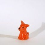 Rudolf Podany Keramos Mini Kerámia Foxi Kutya Fox Terrier Foxterrier fotó