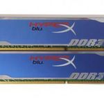Kingston HyperX Blu 8GB (2x4GB) DDR3 1600MHz cl9 memória fotó
