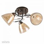 Mennyezeti lámpa, Klausen Jody LY-3353, 3 x E27, antik bronz + bézs fotó