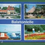 Képeslap, Balatonlelle, mozaik, étterem, hotel, söröző, presszó, park, fürdő, kemping fotó
