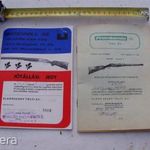 régi vadászpuska jótállási jegy, 2 darab fotó
