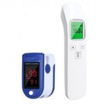 Lézeres infra hőmérő LCD kijelzővel + AJÁNDÉK véroxigénszint mérő érintésmentes lázmérő fotó