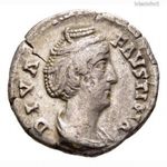 DIVA FAUSTINA -140 AR Denar AVGVSTA RIC362 Római Birodalom ezüst denarius fotó
