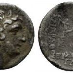 Cappadocia Drachma (Kr.e. 163-130) Ariarathes V Eusebes Philopator, ókori görög ezüst fotó