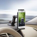 Univerzális autós telefontartó praktikus kábel nyílással > telefon / navigáció / tablet tartó fotó