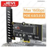 JEYI M.2 NVME SSD to PCIE X1 Adapter Card, 2280 SSD PCIe 3.0 4.0 Expansion Card PCI-E GEN4 16Gbps fotó
