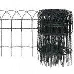 Kerti porszórt bevonatú vas szegélyező kerítés 10 x 0, 4 m fotó