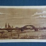 Képeslap, Szeged, Az újjáépített Tisza híd látkép, 1959 fotó