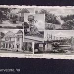 Szolnok színház országzászló Tisza híd Művészkert víztorony torony Tisza szálló Barasits fotó