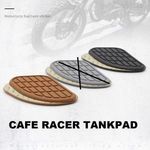 Motorkerékpár tank pad tankpad oldalidom 2 db/szett retro CAFÉ RACER - 2 színben: barna VAGY fekete fotó
