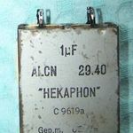 Hekaphon 1 uF kondenzátor eladó fotó