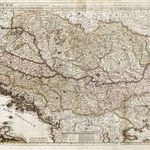 1730 Magyarország Adria keleti része és észak Balkán rézmetszetű RITKA térképe 55x91 cm (*312) fotó