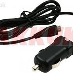 Autós töltő micro USB 1A fekete Alcatel One Touch Popfit fotó