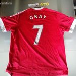 (470.) Adidas Manchester United FC XL-es mez. Használt! 2015-2016 GRAY 7 fotó