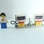 Lego 6610, Legoland, Classic Town, Gas Pumps, Shell benzinkút fotó