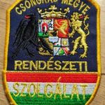 Rendőrségi felvarró Csongrád Megye Rendészeti szolgálat K519 fotó