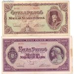 Inflációs pengő sor - köztük ritkább variánsok - 13 db fotó