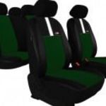 DAEWOO Nexia Univerzális Üléshuzat GT8 prémium Alcantara és Eco bőr kombináció zöld fekete színben fotó
