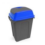 Hippo Billenős Szelektív hulladékgyűjtő szemetes, műanyag, antracit/kék, 25L fotó