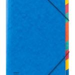 Előrendező, A4, 9 részes, karton, DONAU, kék fotó
