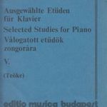 Ausgewáhlte Etüden für Klavier / Selected Studies for Piano / Válogatott etűdök zongorára V. fotó