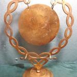Sárgaréz gong kb 19/11 cm, 0. 35 Kg./ indiai MUSTANG márka / fotó