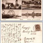 Ráckeve, strand, Árpád híd, szerb templom. képeslap, képeslevelezőlap fotó