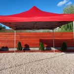 3x3 Erős vízálló pavilon piaci rendezvény horgász árusító sátor piros fotó