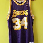 Los Angeles Lakers Shaquille O'Neal Champion NBA vintage kosárlabda mez 48/XL fotó