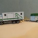 Régi Mercedes kamion és Pony Trailer műanyag =12= fotó