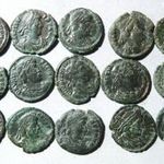 Római bronz 15 db angyalos hátlap variációkkal fotó