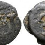 Judea, I. (Nagy) Heródes Kr.e. 40 - 4 Jeruzsálem Prutah 15mm fotó