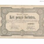 1849 Kincsári utalvány 2 pengő forintra szabadságharc fotó
