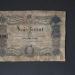Szabadságharc 1848-1849 Kossuth bankó száz, 100 Forint bankjegy 1848 Restaurált, Javított ft fotó