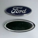 Új Ford 175x74mm Motorháztető Gépház Hűtőmaszk Csomagtartó Csomagtér Kiegészítő Embléma Jel Ívelt fotó