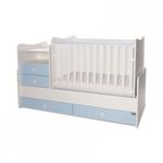 Lorelli Combo kombi ágy 70x170 - White Baby Blue fotó